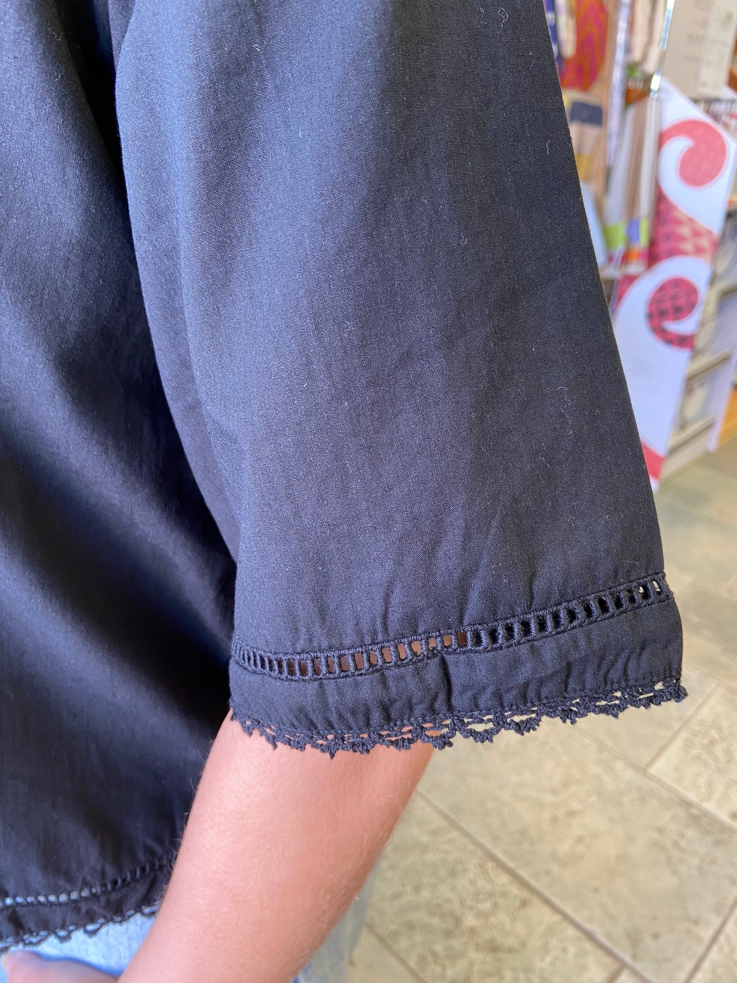 Nova Black Cotton Shirt