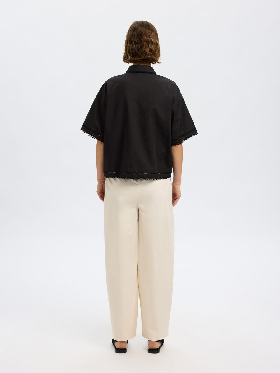 Nova Black Cotton Shirt