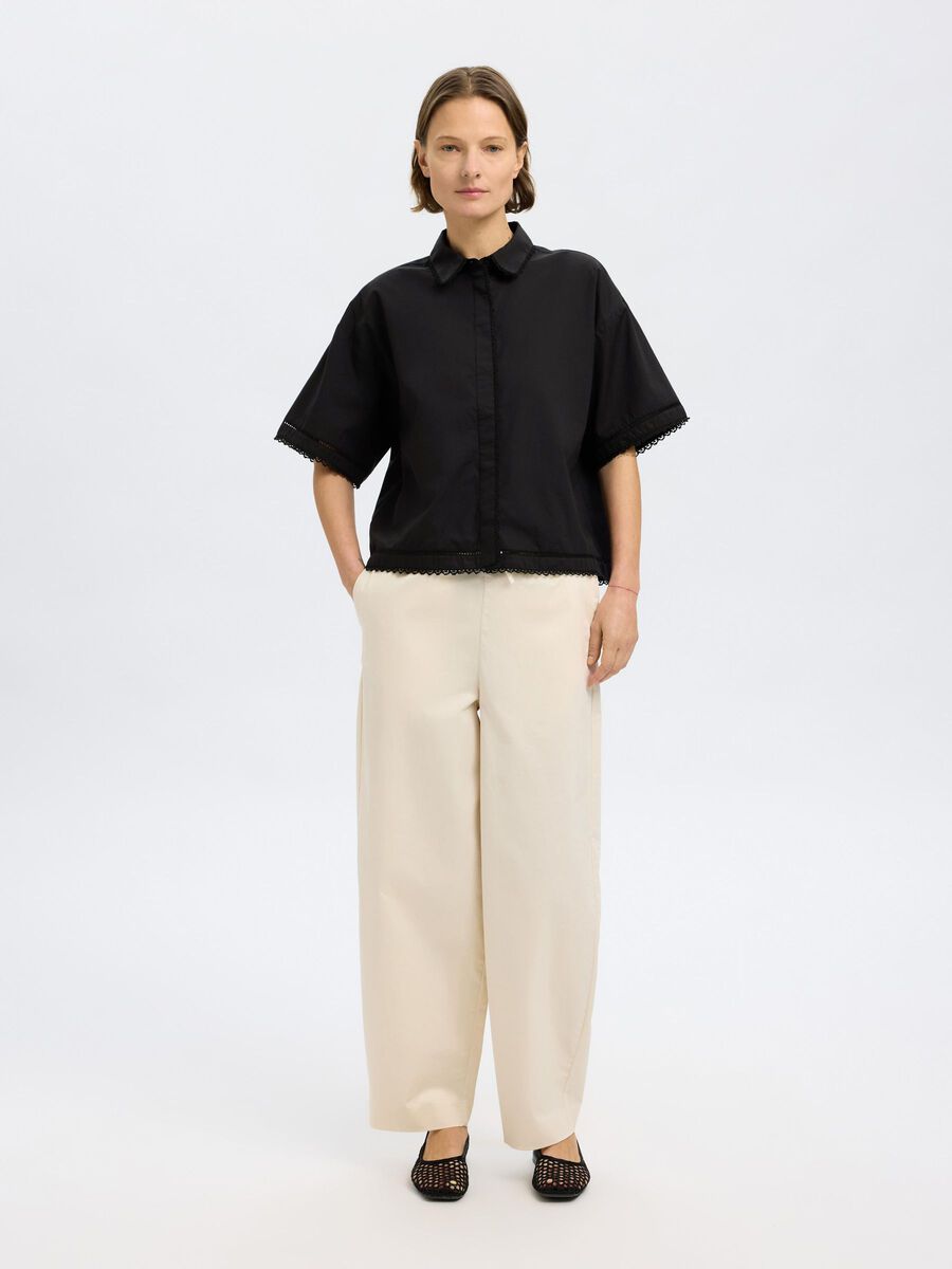Nova Black Cotton Shirt