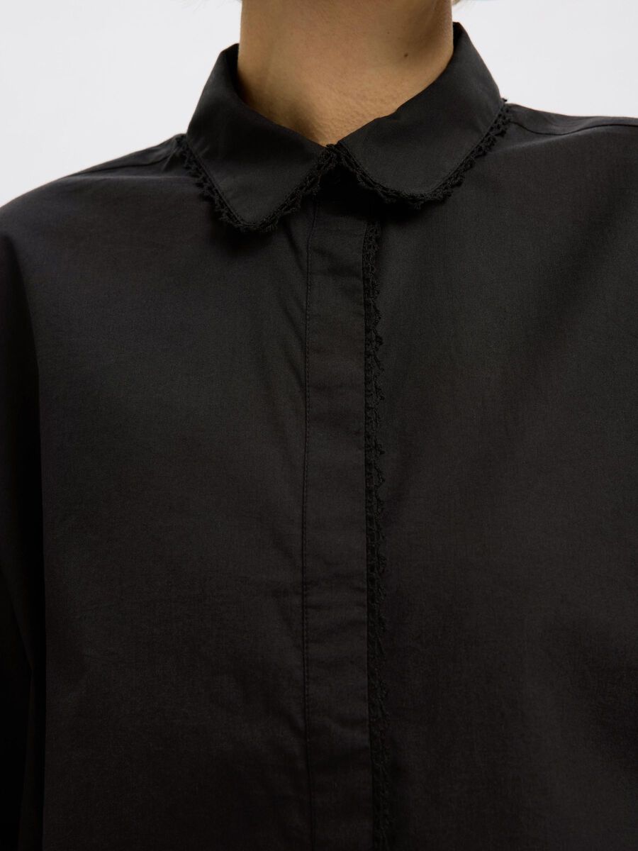 Nova Black Cotton Shirt