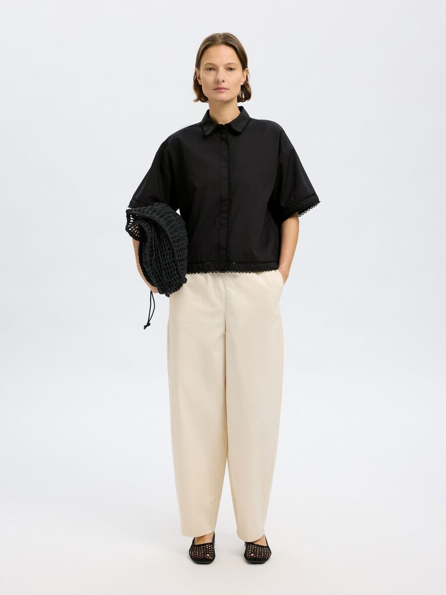 Nova Black Cotton Shirt