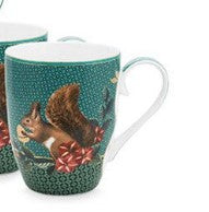 Pip Studio Winter Wonderland Set/2 Mugs Large Green