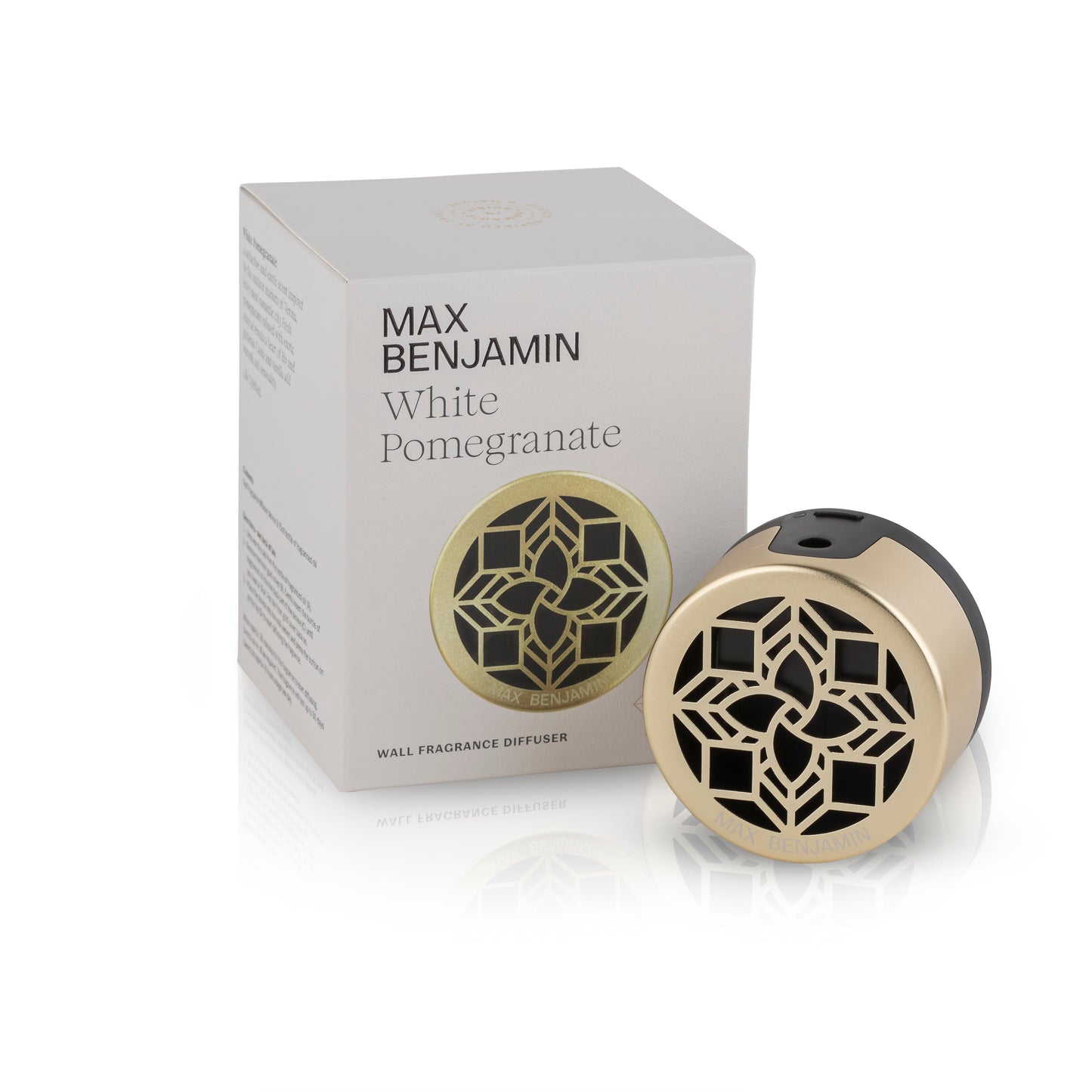 White Pomegranate Plug-in Wall Fragrance Diffuser by Max Benjamin