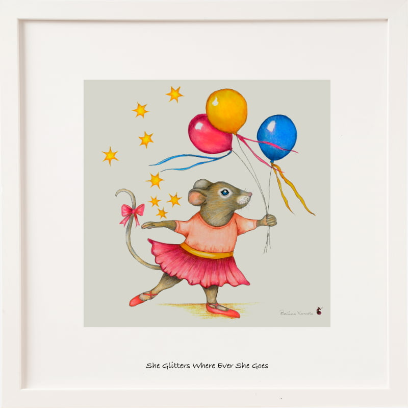 She Glitters Where Ever She Goes Miniature By Belinda Northcote *New Product*