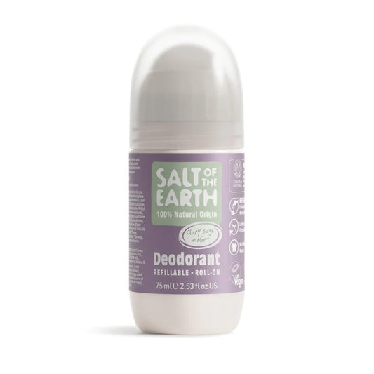 Clary Sage & Mint Natural Refillable Roll-On Deodorant