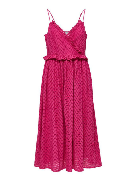 Pink Josie Broderie Anglaise Dress - 100% organic cotton