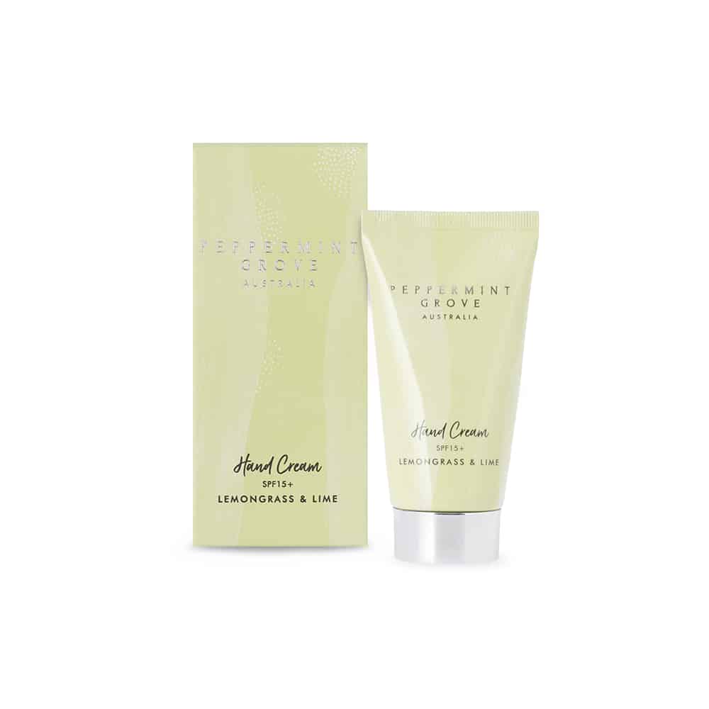 Lemongrass & Lime Hand Cream Tube 75ml by Peppermint Grove Australia