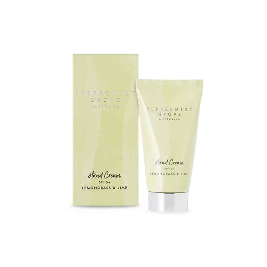Lemongrass & Lime Hand Cream Tube 75ml by Peppermint Grove Australia