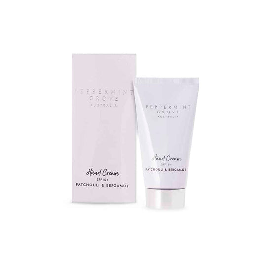 Patchouli & Bergamot Hand Cream Tube 75ml by Peppermint Grove Australia