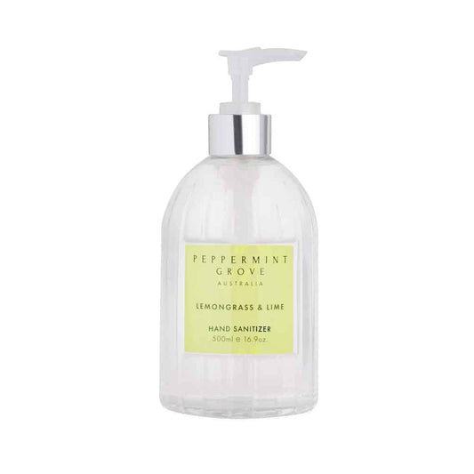 Lemongrass & Lime Hand Sanitizer 500ml by Peppermint Grove Australia
