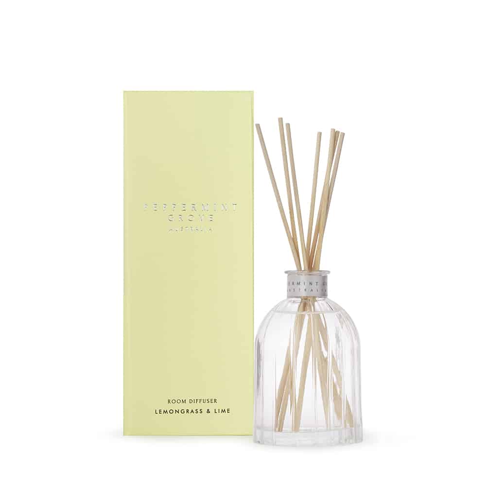 Lemongrass & Lime Room Diffuser 200ml by Peppermint Grove Australia