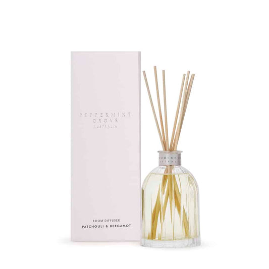 Patchouli & Bergamot Room Diffuser 200ml by Peppermint Grove Australia