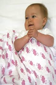 Pink Cloud 2 Pack Bamboo/Organic Cotton Muslin Swaddles 120x120cm