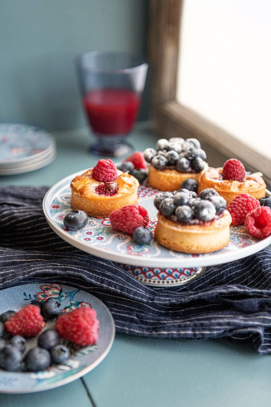 Flower Festival Cake Tray Small Light Blue by Pip Studio
