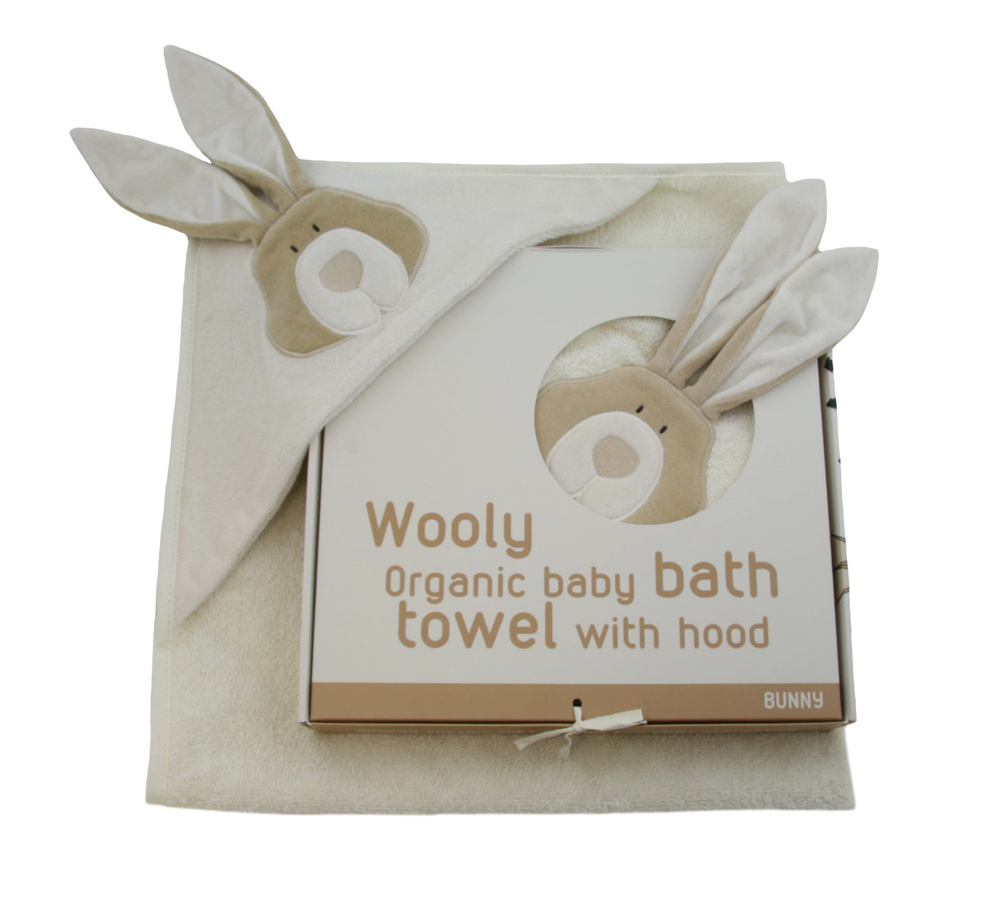 Wooly Organic Hooden Towel – Bunny