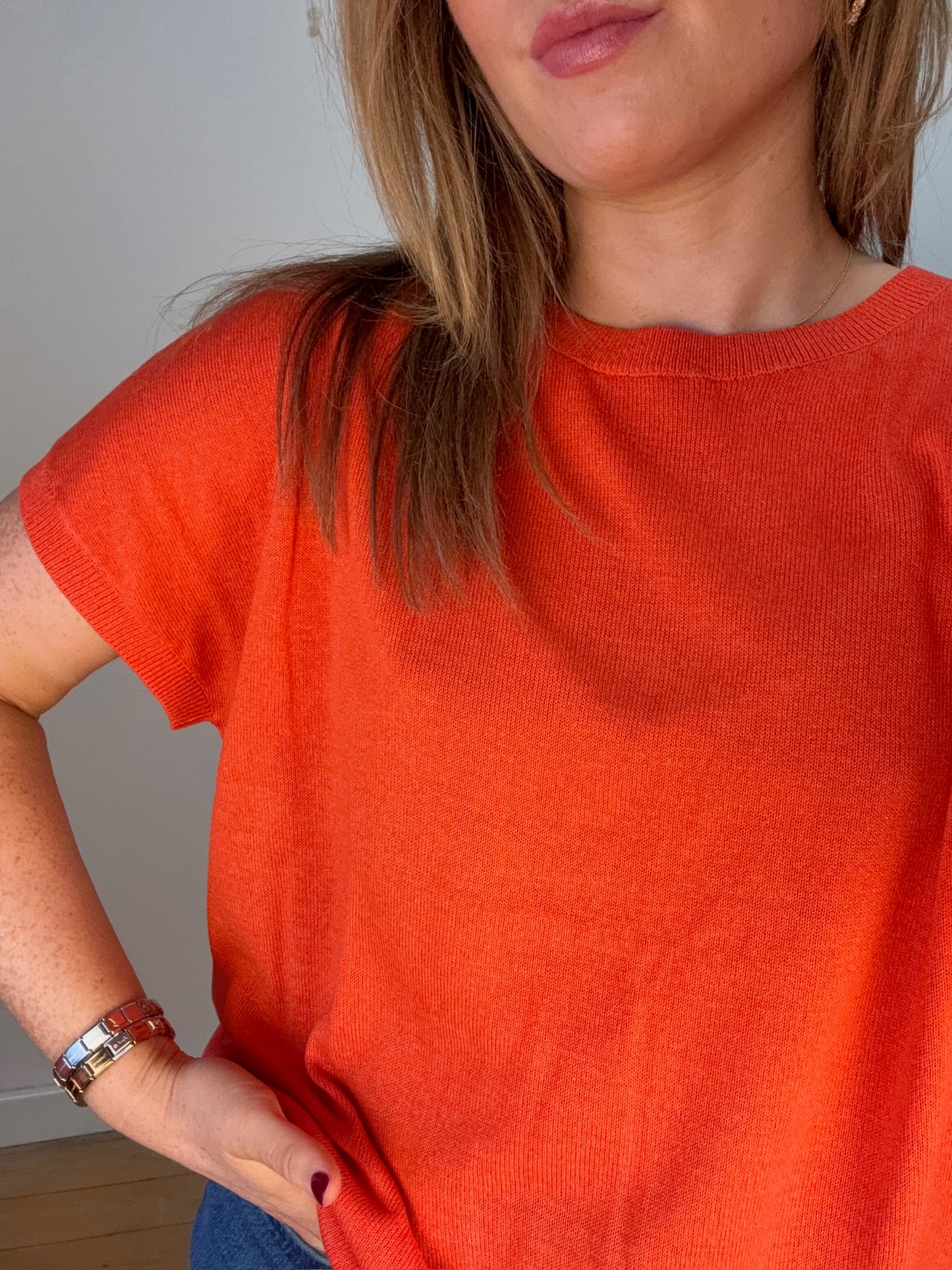 Paprika knit top