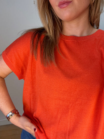 Paprika knit top