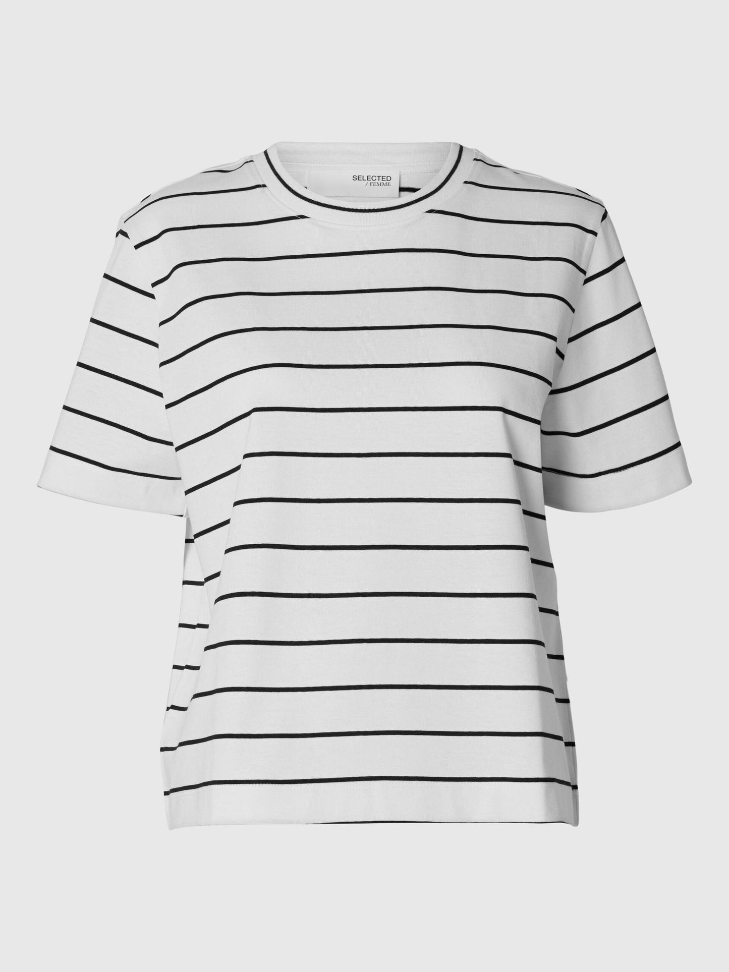 Black & white stripe 100% cotton t-shirt