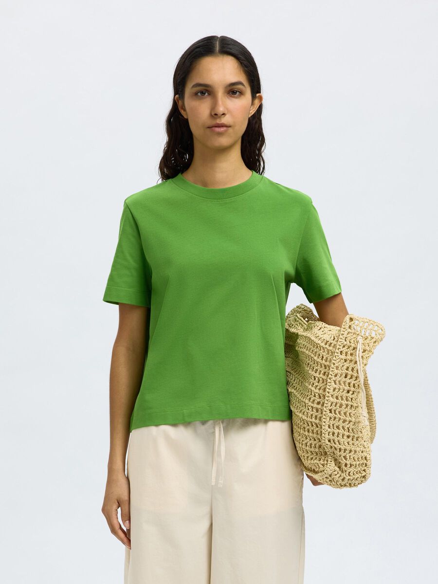 Green 100% cotton t-shirt