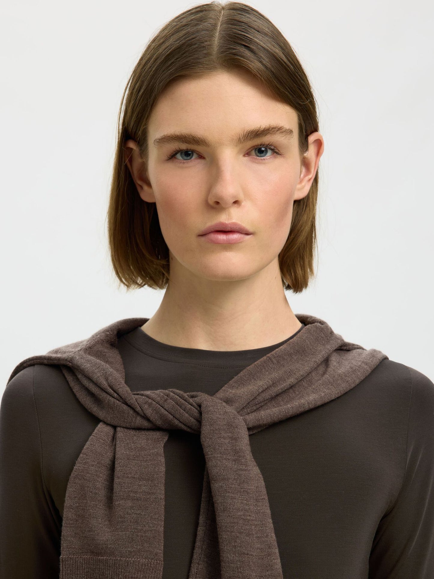 Beautifully soft brown long sleeve top