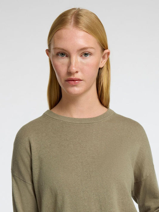 Lightweight sage green knit