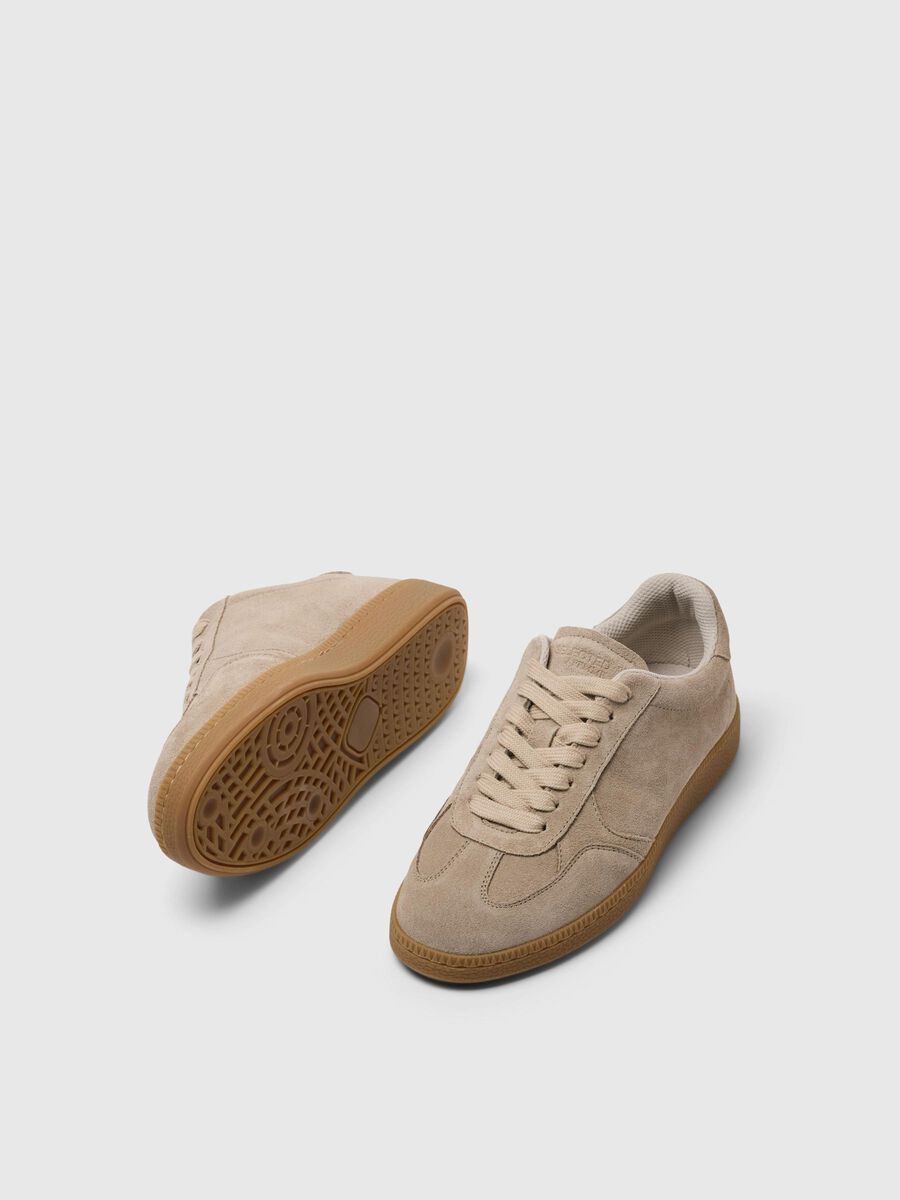 Taupe Suede Trainers