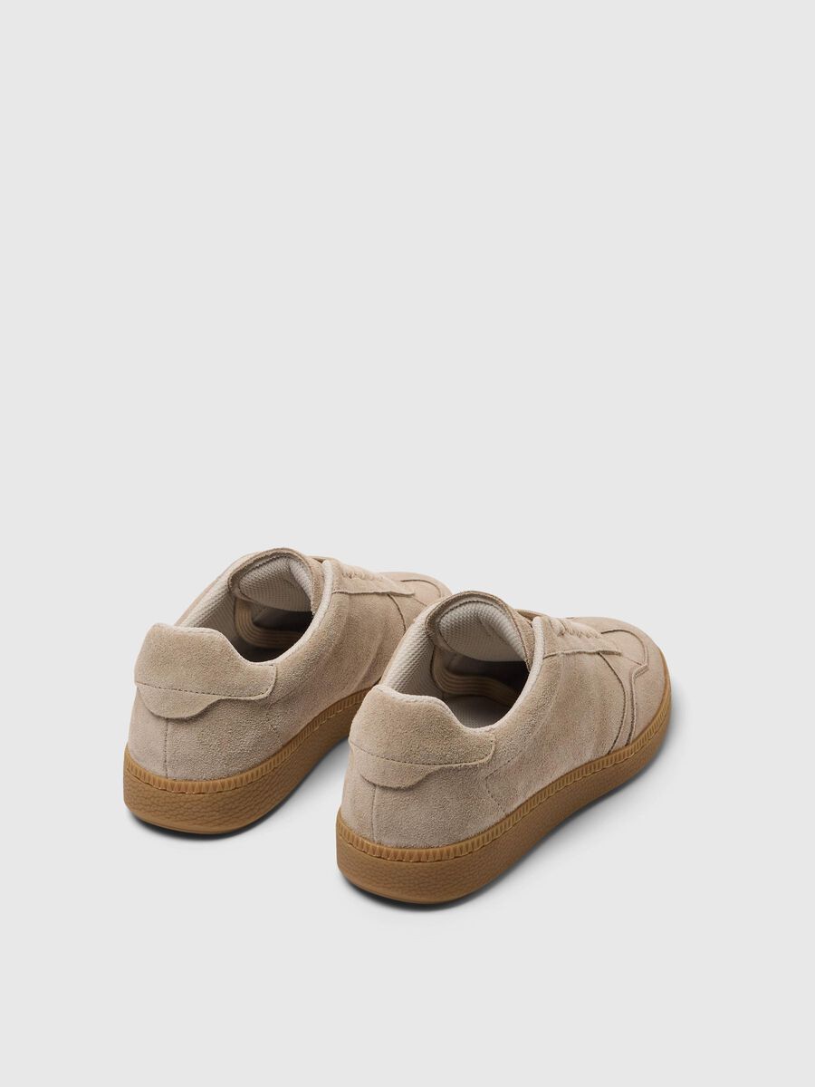 Taupe Suede Trainers