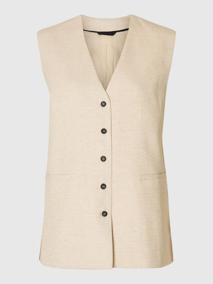 Gemma cotton waist coat top