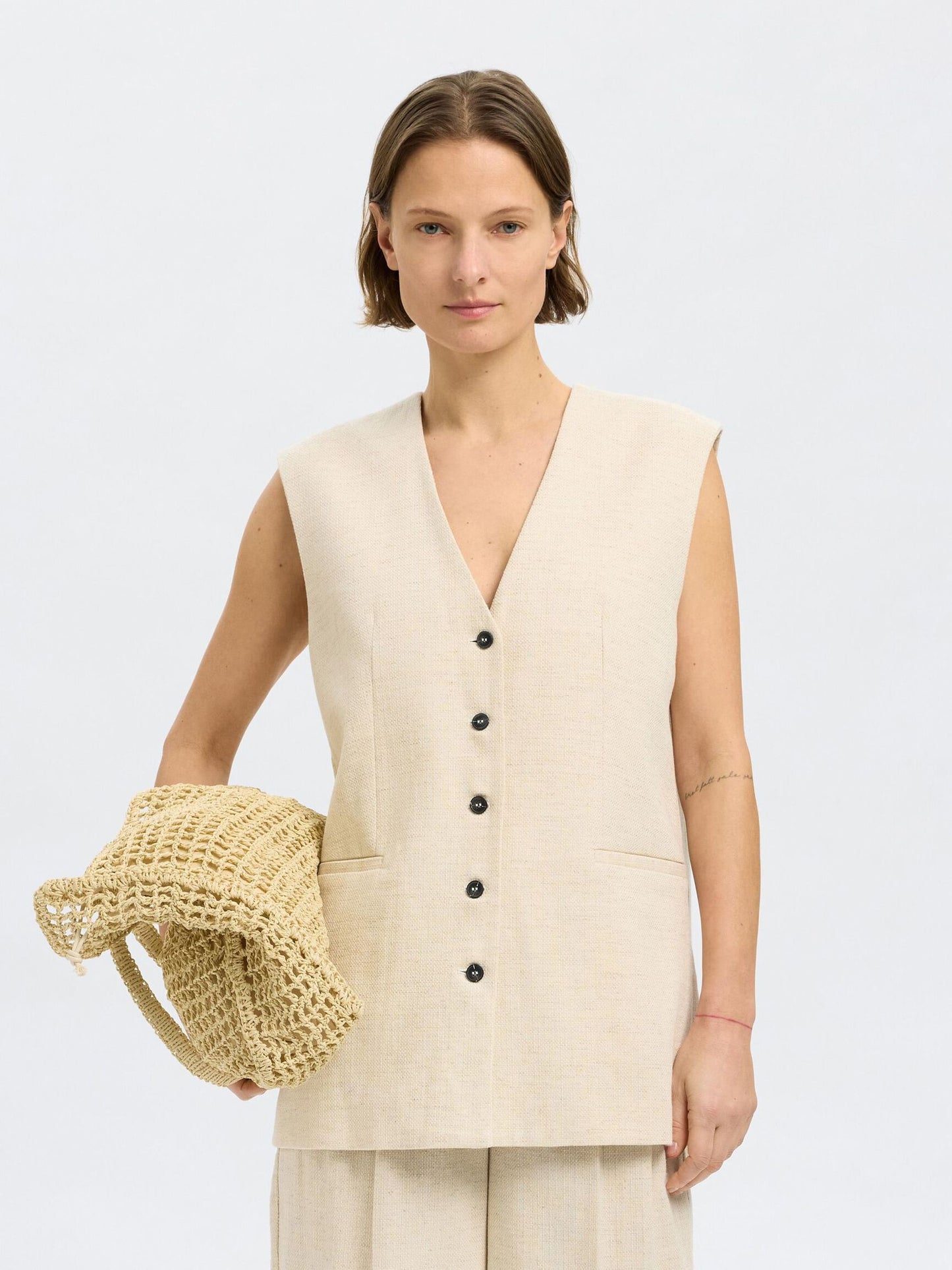Gemma cotton waist coat top