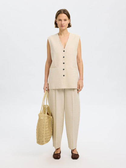 Gemma cotton waist coat top