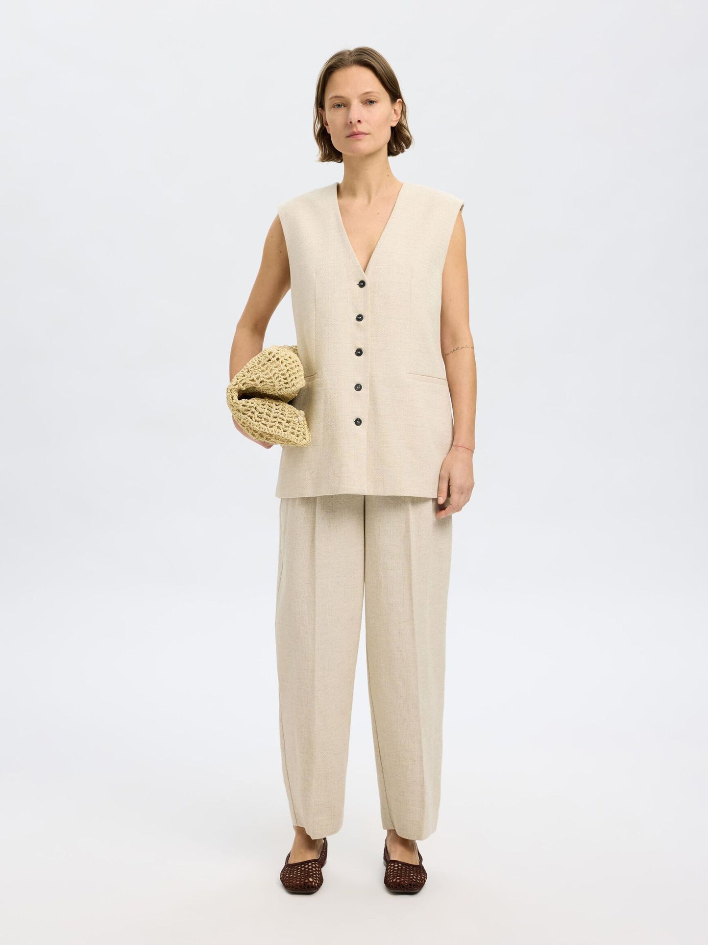 Gemma cotton waist coat top