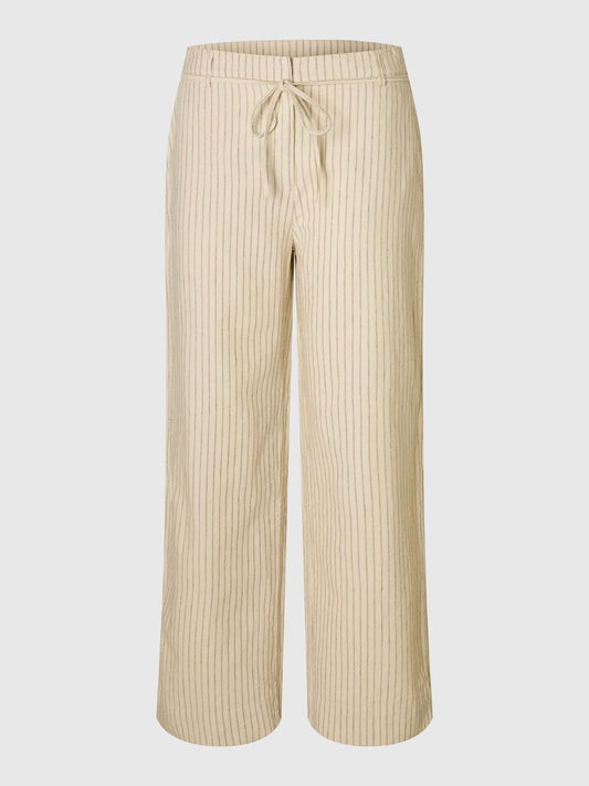 Gemma stripe linen trousers