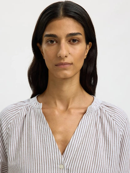 Nelly choc chip linen  shirt