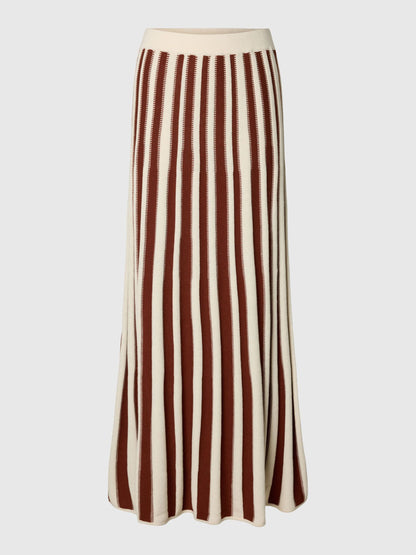 Cherry maxi knit skirt