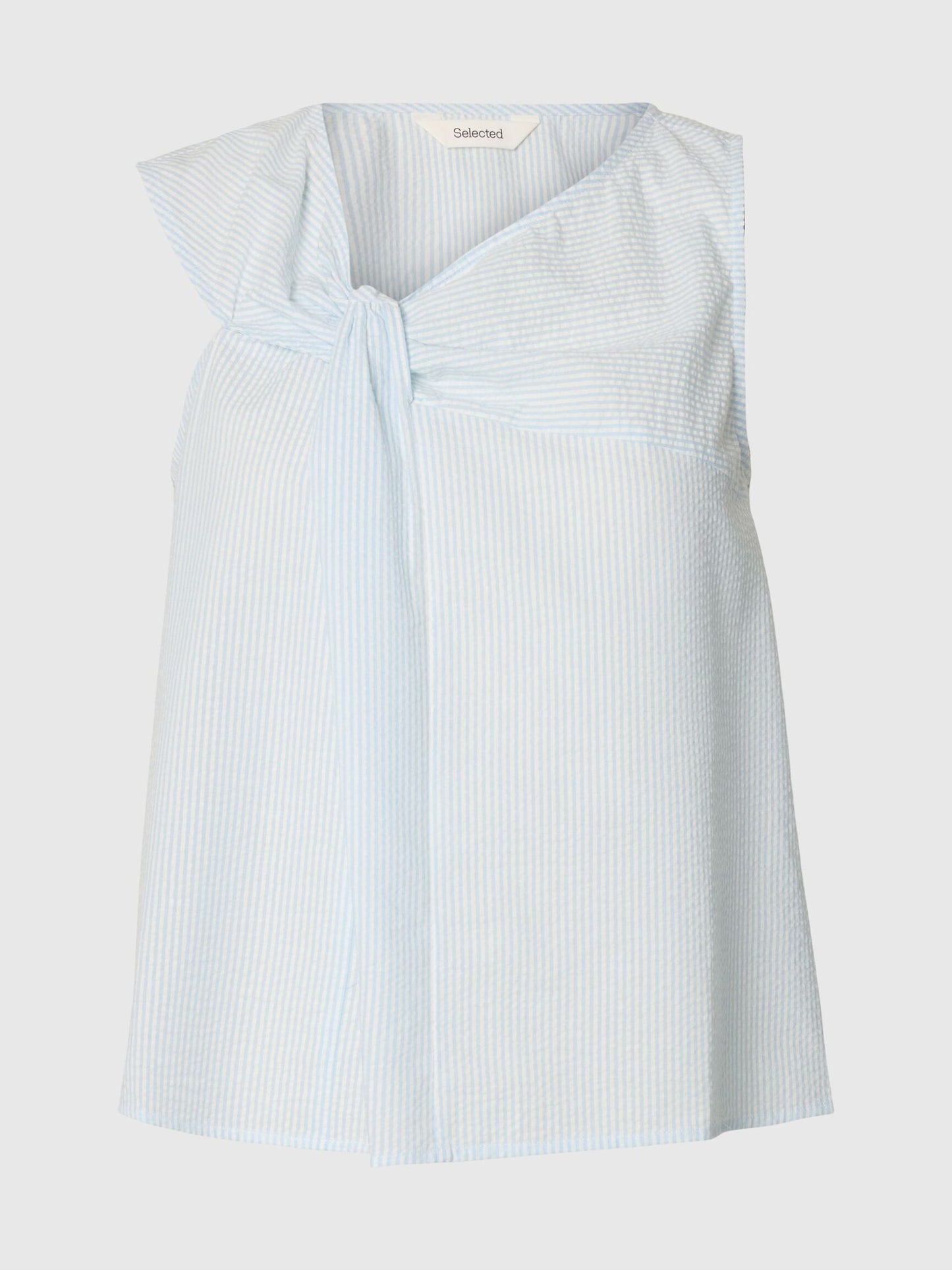 Hannah blue & white stripe top *100% Organic cotton