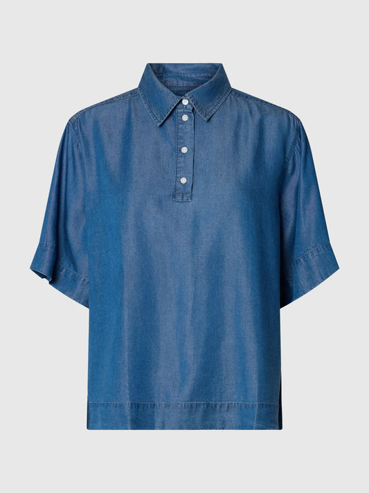 Annalisa denim polo shirt