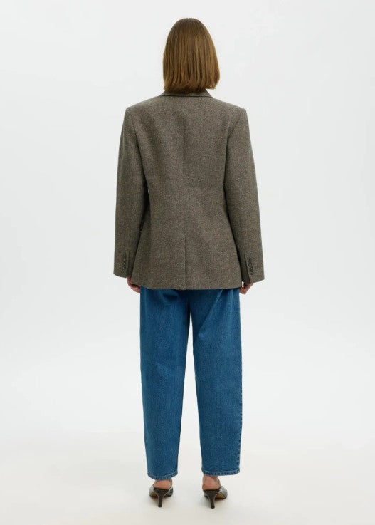 Wool blend blazer