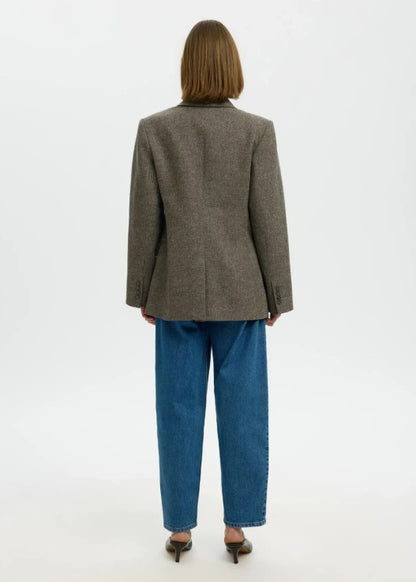 Wool blend blazer