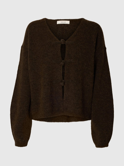 Duffle brown knit cardigan