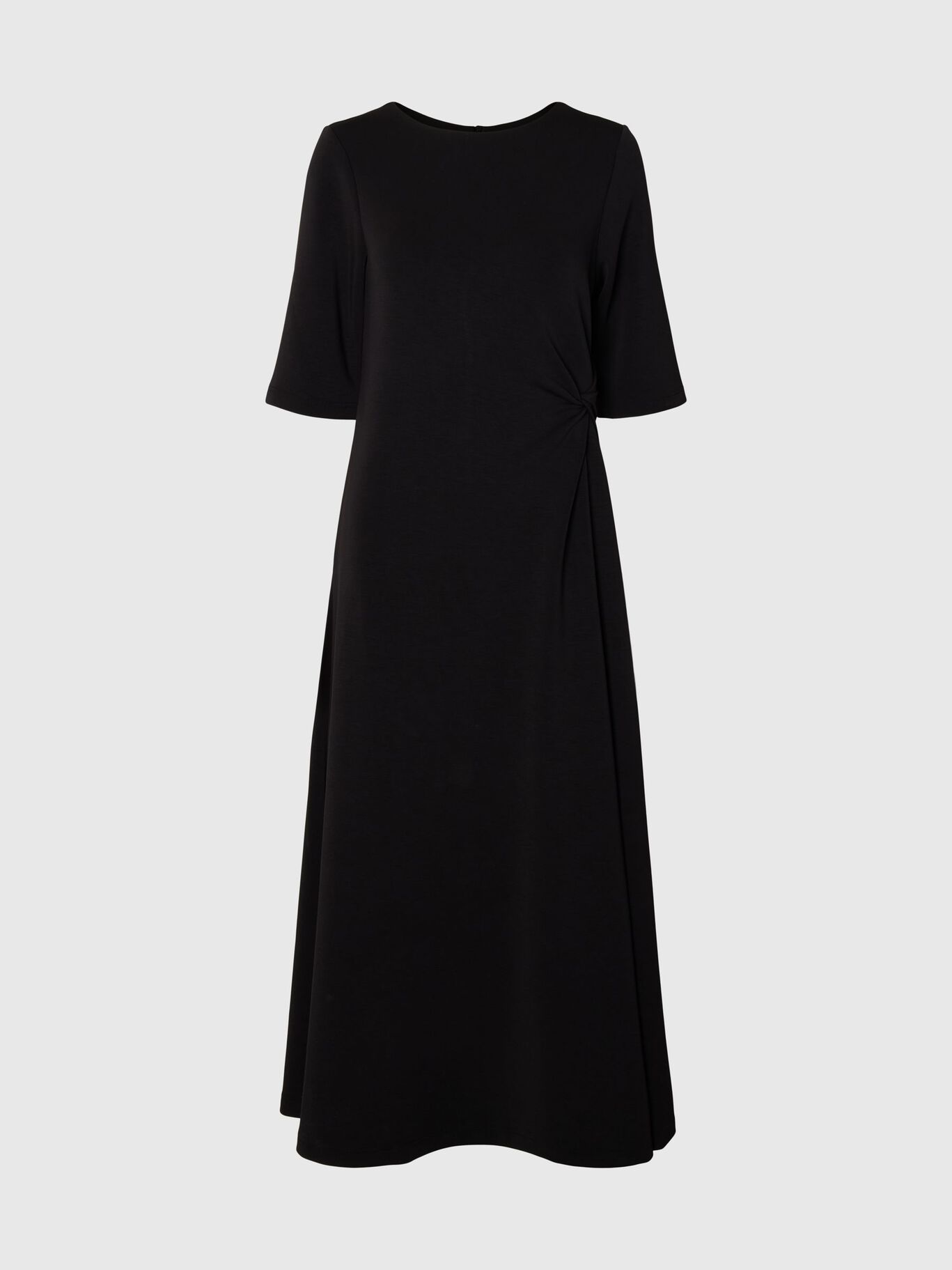 Black jersey dress