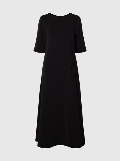 Black jersey dress