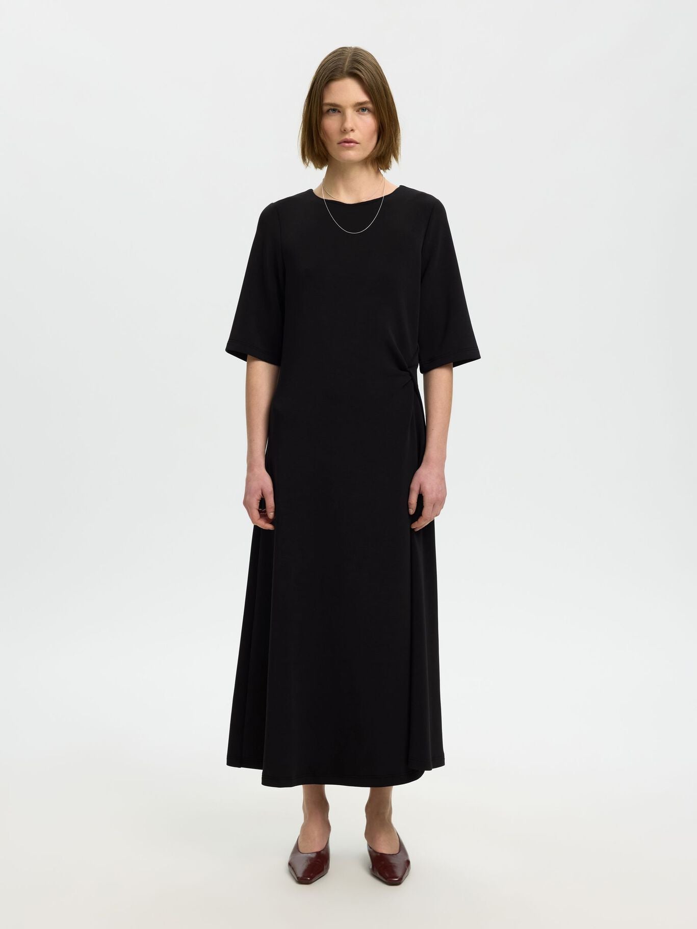 Black jersey dress