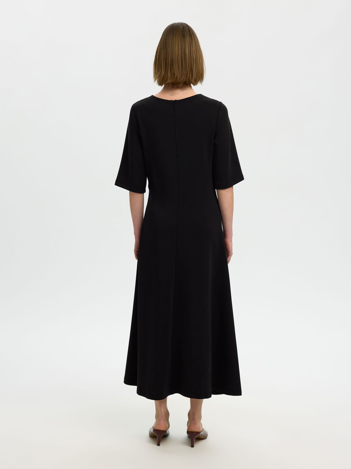 Black jersey dress