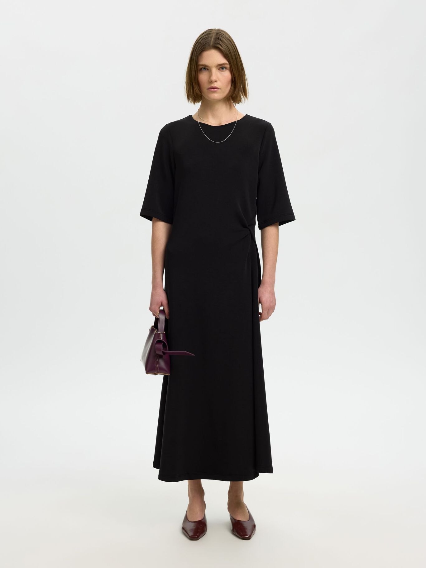 Black jersey dress