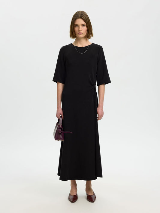 Black jersey dress