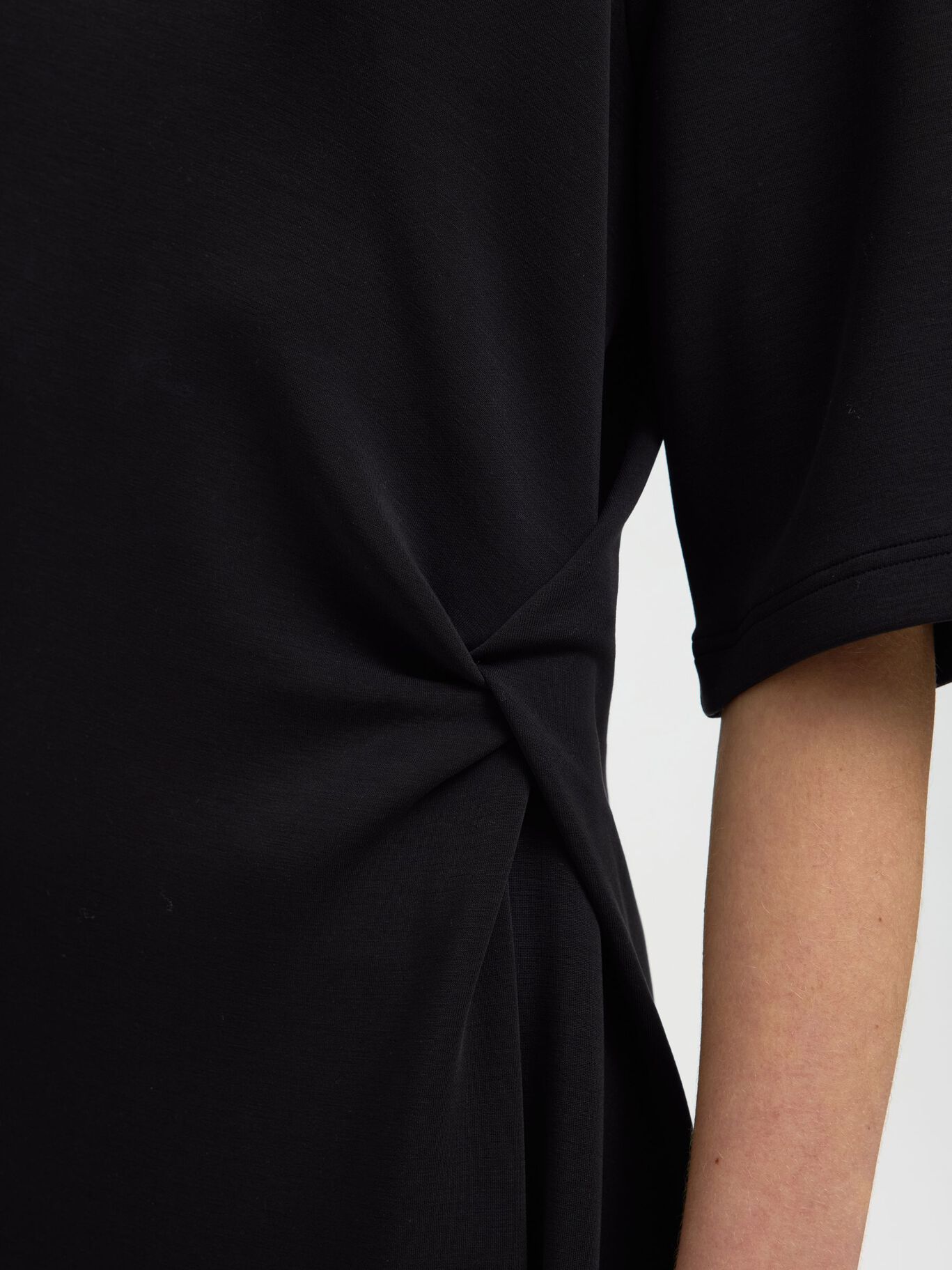 Black jersey dress