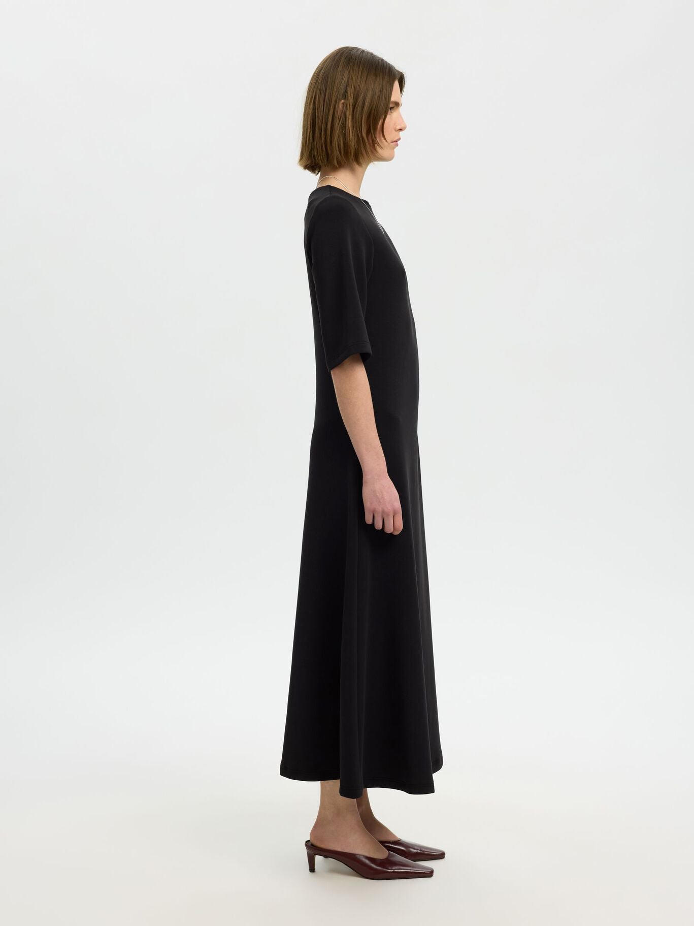 Black jersey dress