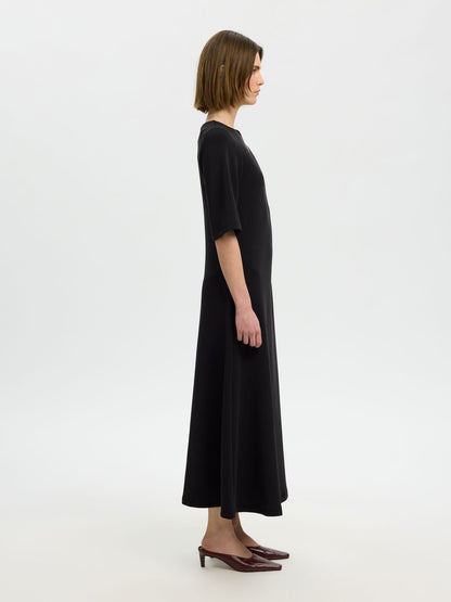 Black jersey dress