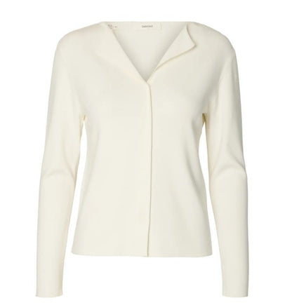Talia off-white fine knit jumper
