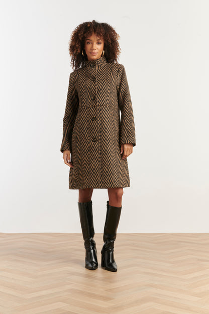 Herringbone coat